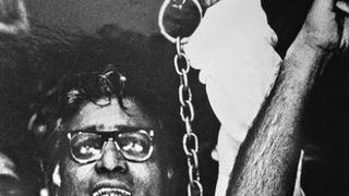 George Fernandes being arrested during Emergency.